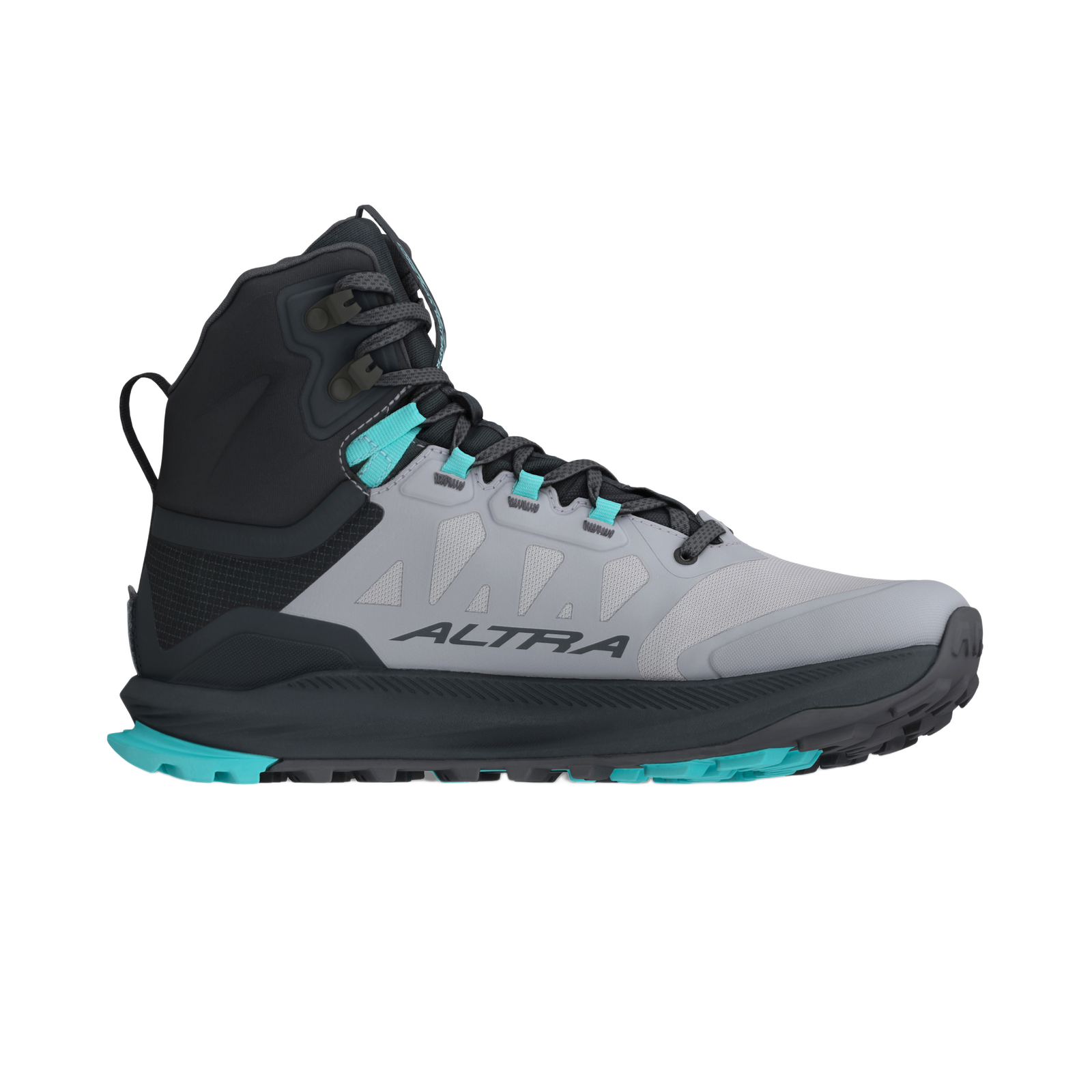 Women's Lone Peak 9 Waterproof Mid Black/Gray - ver - 4