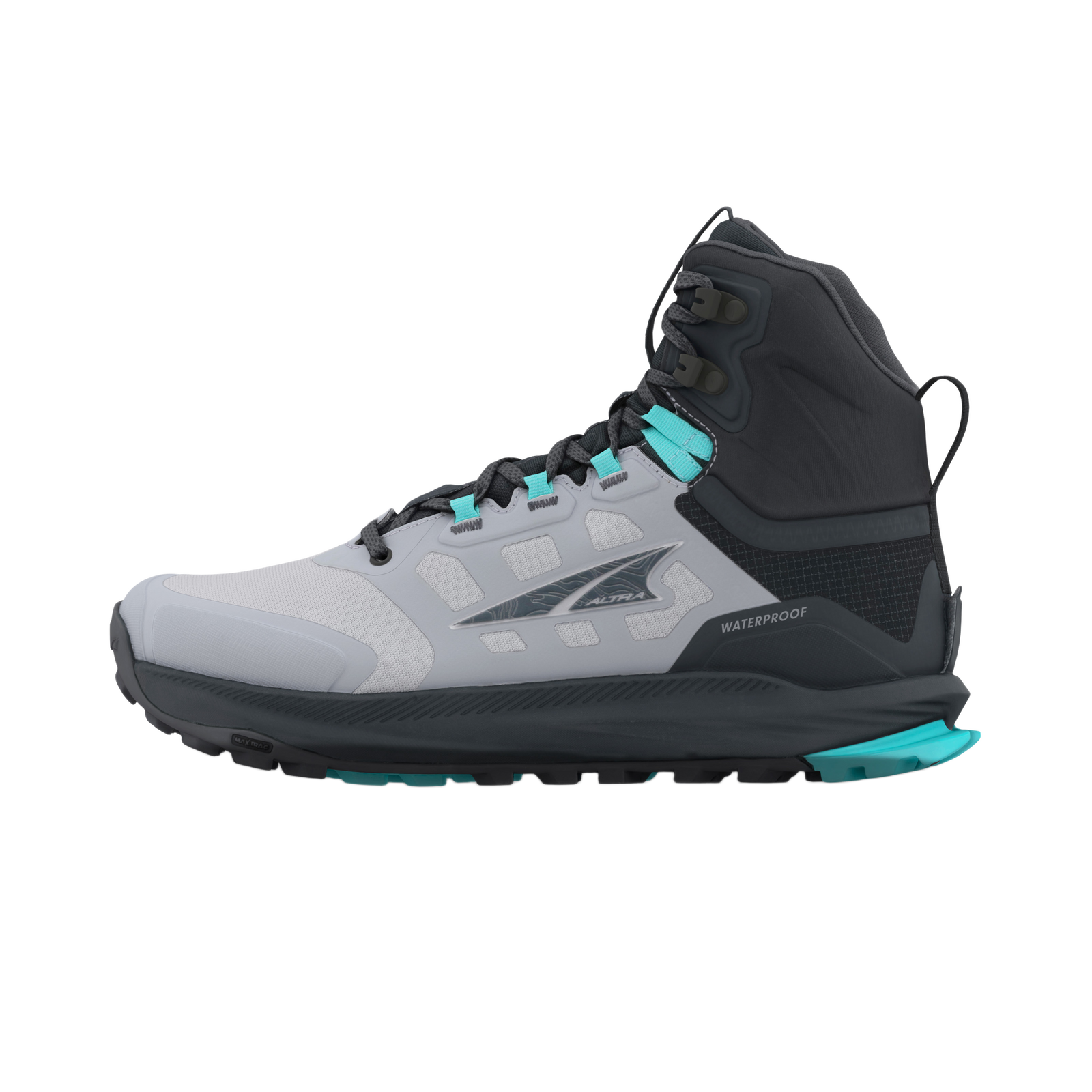 Women's Lone Peak 9 Waterproof Mid Black/Gray - ver - 1
