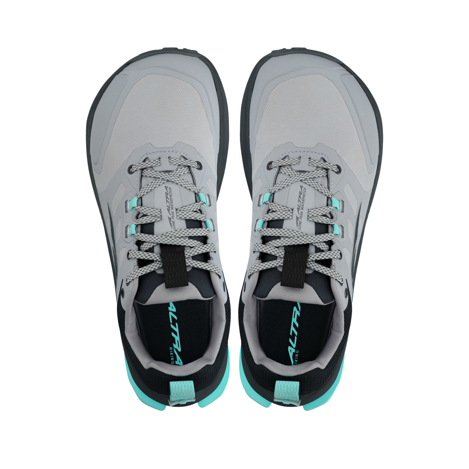 Women's Lone Peak 9 Waterproof Low Black/Gray - ver - 6