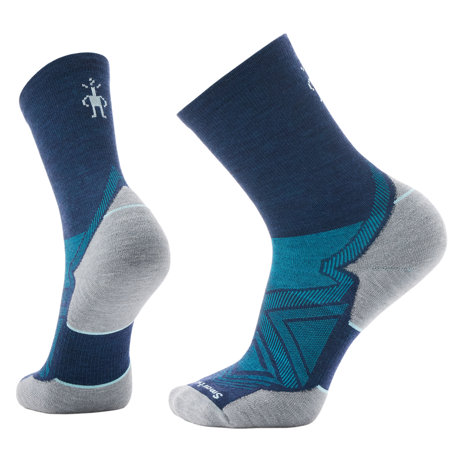 Run Mid Crew Socks Graphite - ver - 1