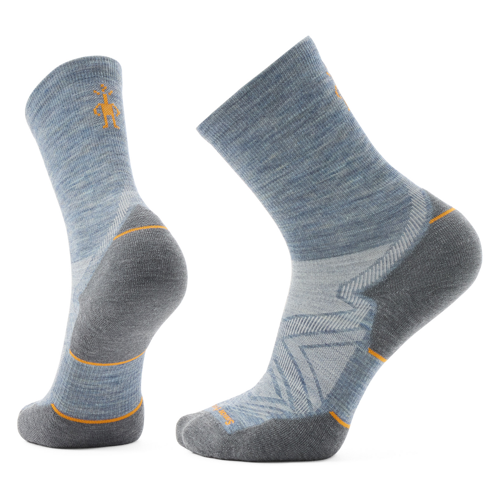 Run Mid Crew Socks Graphite - ver - 2